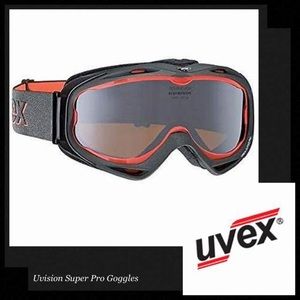 UVEX Uvision Super Pro Lite Mirror Silver Black Matt Goggles
